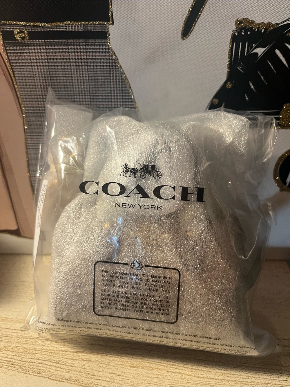 NWT Coach Mini Rowan Satchel keychain - Picture 4 of 6